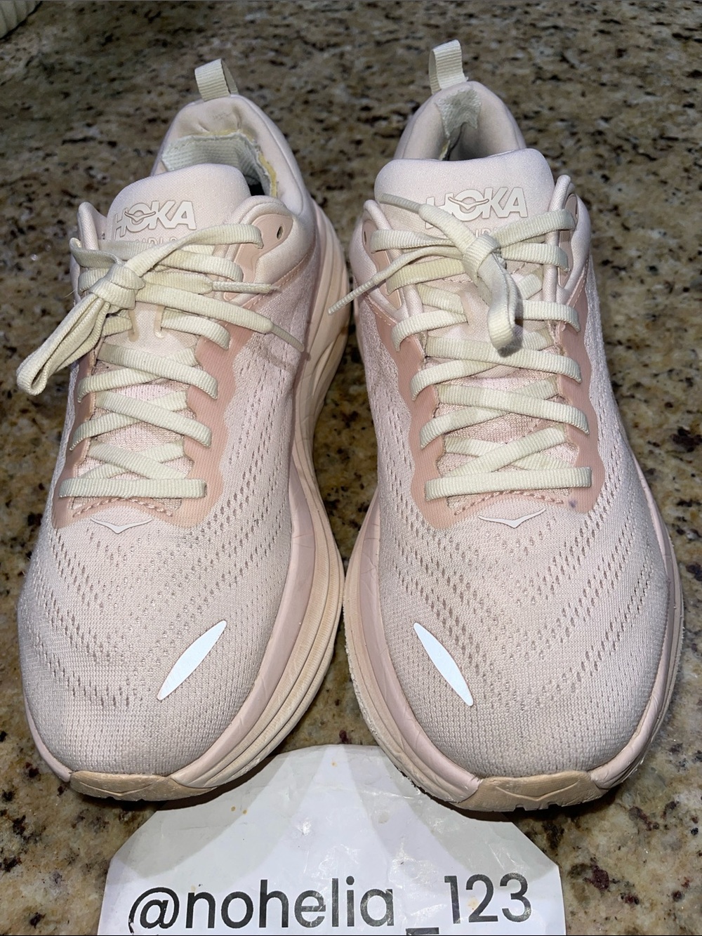 HOKA Bondi 8 Women's Pink Running Sneakers